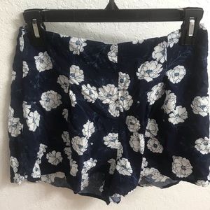 Blue Floral shorts